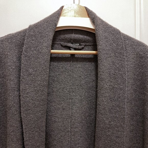 Eileen Fisher Wool Ombré Open-Front Cardigan Size 2X - Picture 4 of 12